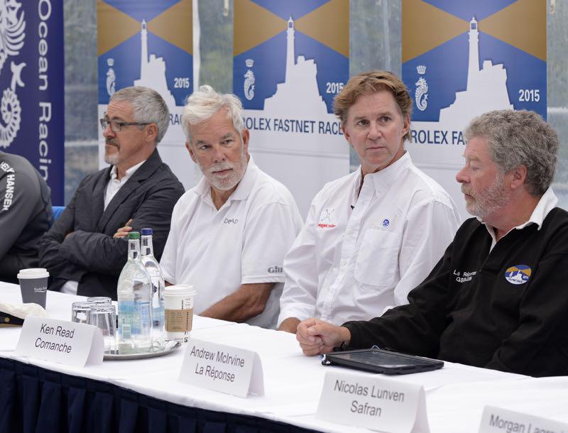 Dorade1929's tweet photo. Matt Brooks and Ken Read on the panel for @RORCRacing #Fastnet Press Conference today. @NorthSails #KenRead #Comanche http://t.co/xyC4PUSjpI