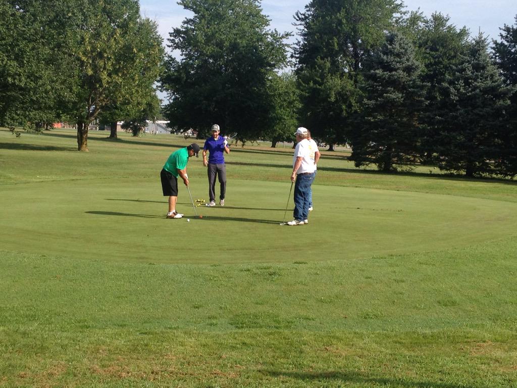 Weather is too nice to stay at the store!  Having a ball with our customers!  #CPSClay #customerappreciation #golf