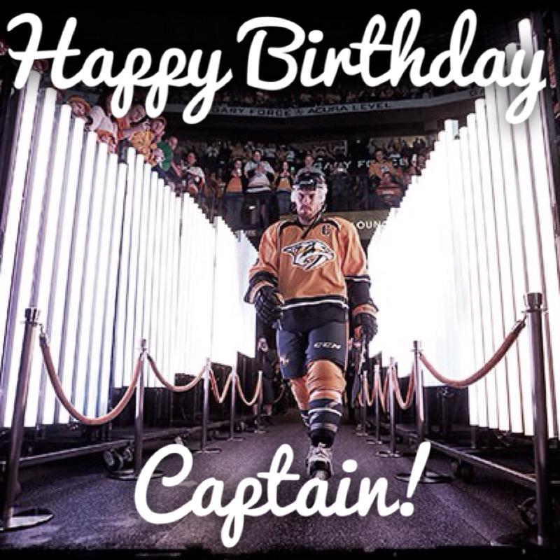 Happy Birthday to the one and only Shea Weber!  