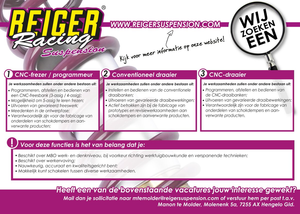 Reiger Suspension (@reigerracing) on Twitter photo 