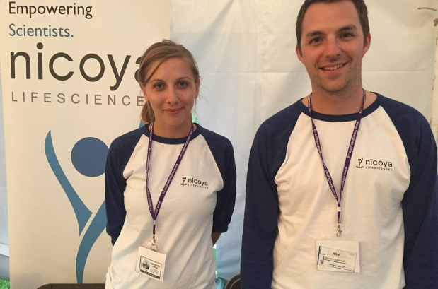 Nicoya_Life's tweet photo. Nicoya recently attended #ASV2015 & learned quite a bit on how virologists study interactions! http://t.co/V15nWaYi12 http://t.co/36J0zVjrdI