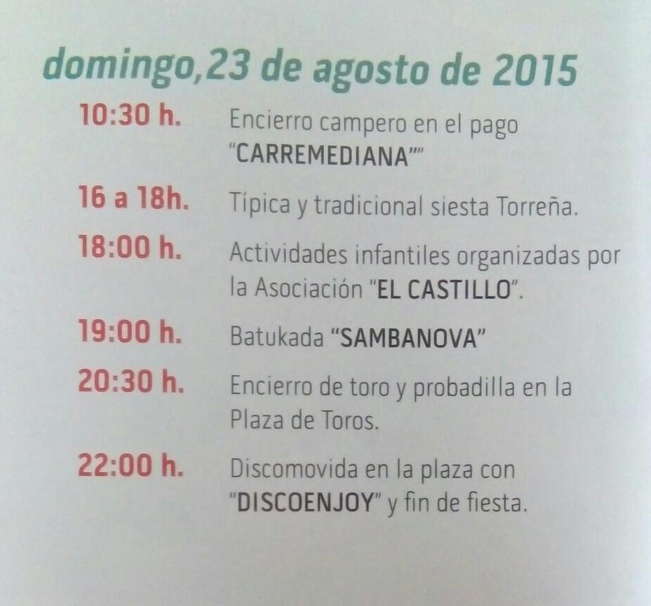 DSKTORRE's tweet photo. ¡¡ya tenemos programa de #TorosTorrelobatón2015!! Os esperamos para pasar unas grandes fiestas 🎉🎊🐮🐂🍻 http://t.co/rvDuXaM9sR