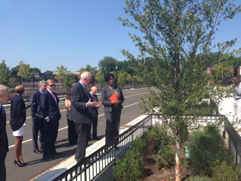Today we reopen parts of O St. as a #DCgreenstreet thanks to DC agencies, fed partners &amp; <a href="/baytrust/">Chesapeake Bay Trust</a> <a href="/DOEE_DC/">Department of Energy & Environment</a> <a href="/DCDGS/">DC Department of General Services</a>.