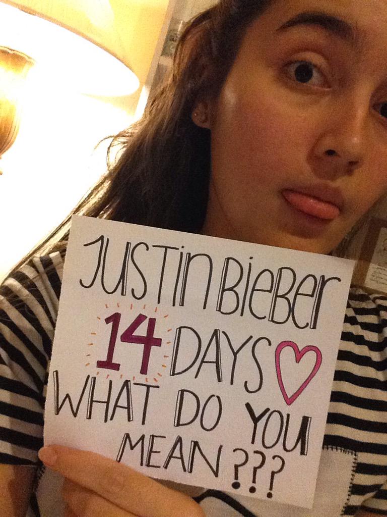 so soon 💕💕💕 #14Days #WhatDoYouMean #14DaysUntilWhatDoYouMean <a href="/belieberbabes/">Justin Bieber Babes</a>