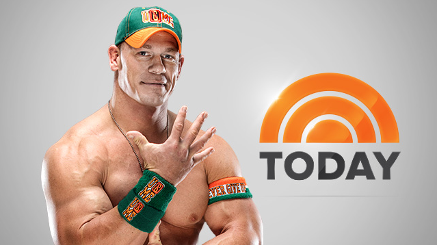 WWE's tweet photo. Get ready, CENATION! @JohnCena will be a special guest co-host of the @TODAYshow this week! http://t.co/CxBrClZ7gr http://t.co/aYWDhBzhPJ