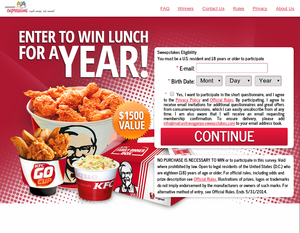 ILvFreeThings's tweet photo. Get KFC Lunch for a Year!: http://t.co/qGrm8bjEFV http://t.co/65WZdmuu57