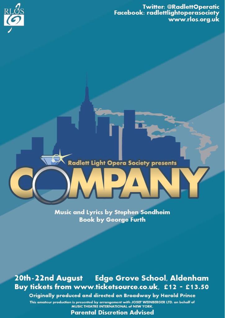 radlettmtc's tweet photo. RLOS PRESENTS #Company#Sondheim https://t.co/uYZIJ95S3D @Harrow_Light_OC @ALGSS @RickyPlayers @KLLOC1 @CuffleyO PlsRT http://t.co/pB3VCysd8r