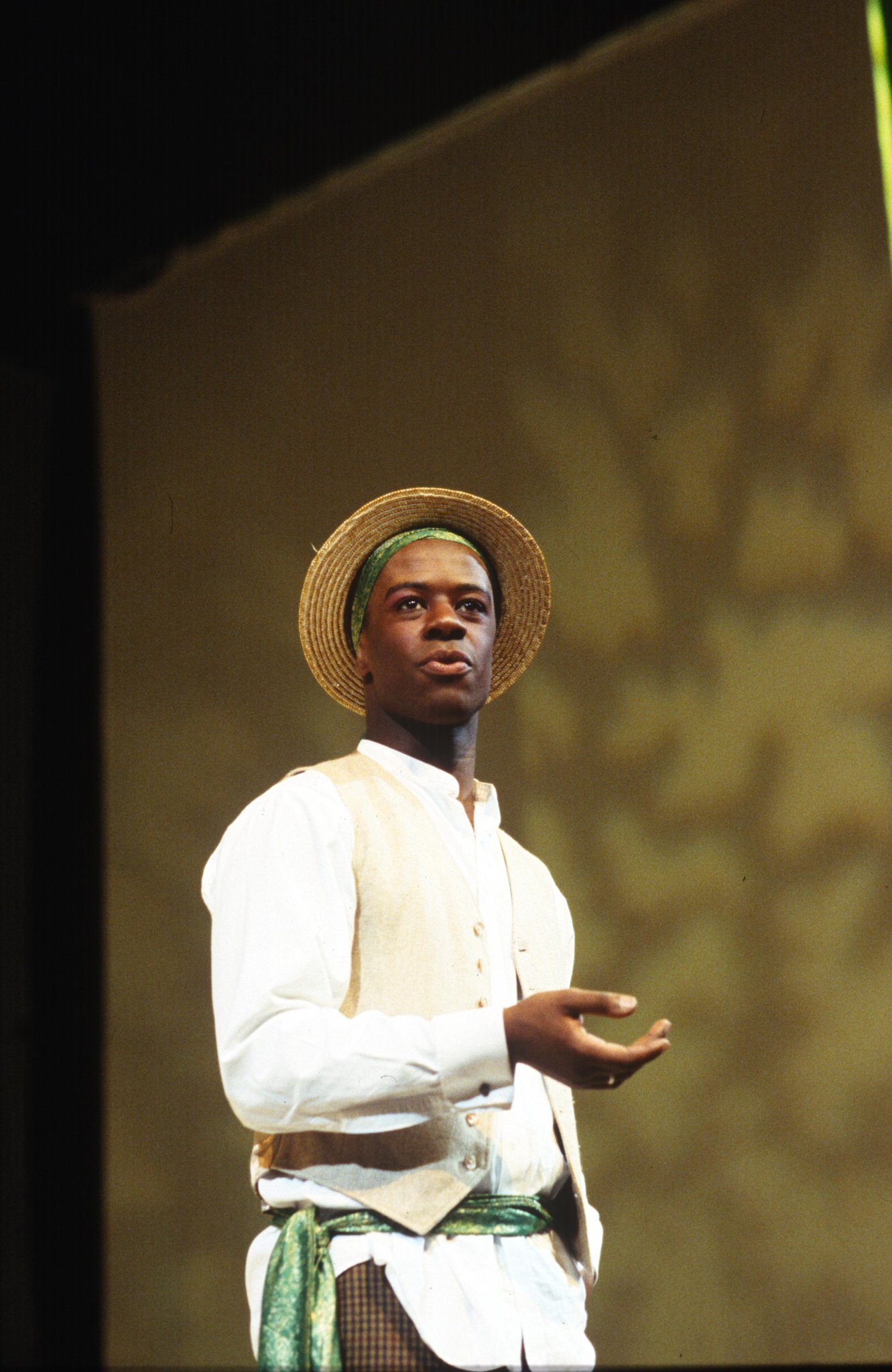 A very happy birthday to Adrian Lester, shown here as Rosalind in As You Like It (1994). Photograph by John Haynes. 