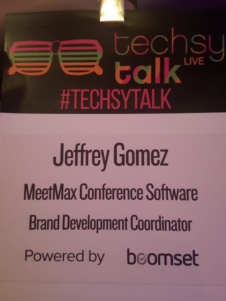 MeetMaxEvents's tweet image. Hey #techsytalk folks, find us around the venue and let's chat!