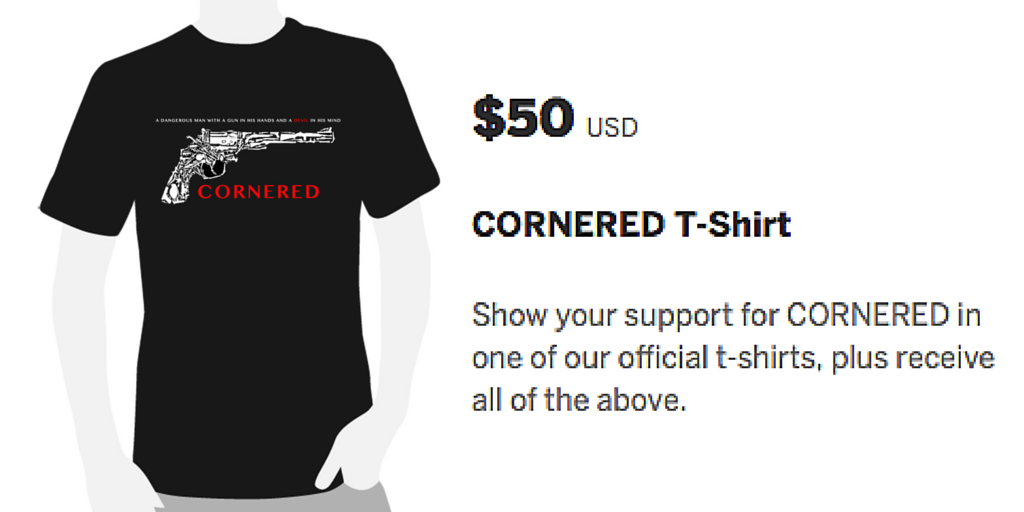 cornered_film's tweet photo. Get the CORNERED t-shirt as a thank you for supporting our Indiegogo! http://t.co/a6HCFCTMgG please RT for #gunsense http://t.co/NipVYjr3WS