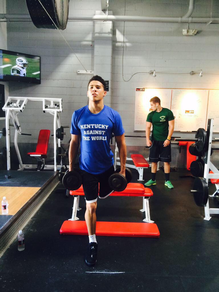 Aaron2Harrison's tweet photo. "Kentucky against the world" @DevinBook #BBN http://t.co/dQcJWtdVsc