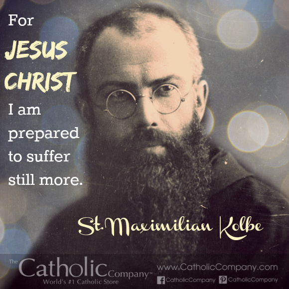 CatholicCompany's tweet photo. Read his life story, "St. Maximilian Kolbe: Mary’s Martyr for Christ" https://t.co/2wwZgZhAam #Feastday http://t.co/ICErckmZX7