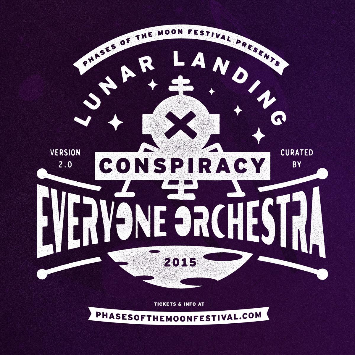 Announcing #LunarLandingConspiracy curator, <a href="/every1orchestra/">Everyone Orchestra</a>! For Bio &amp; background info visit: phasesofthemoonfestival.com