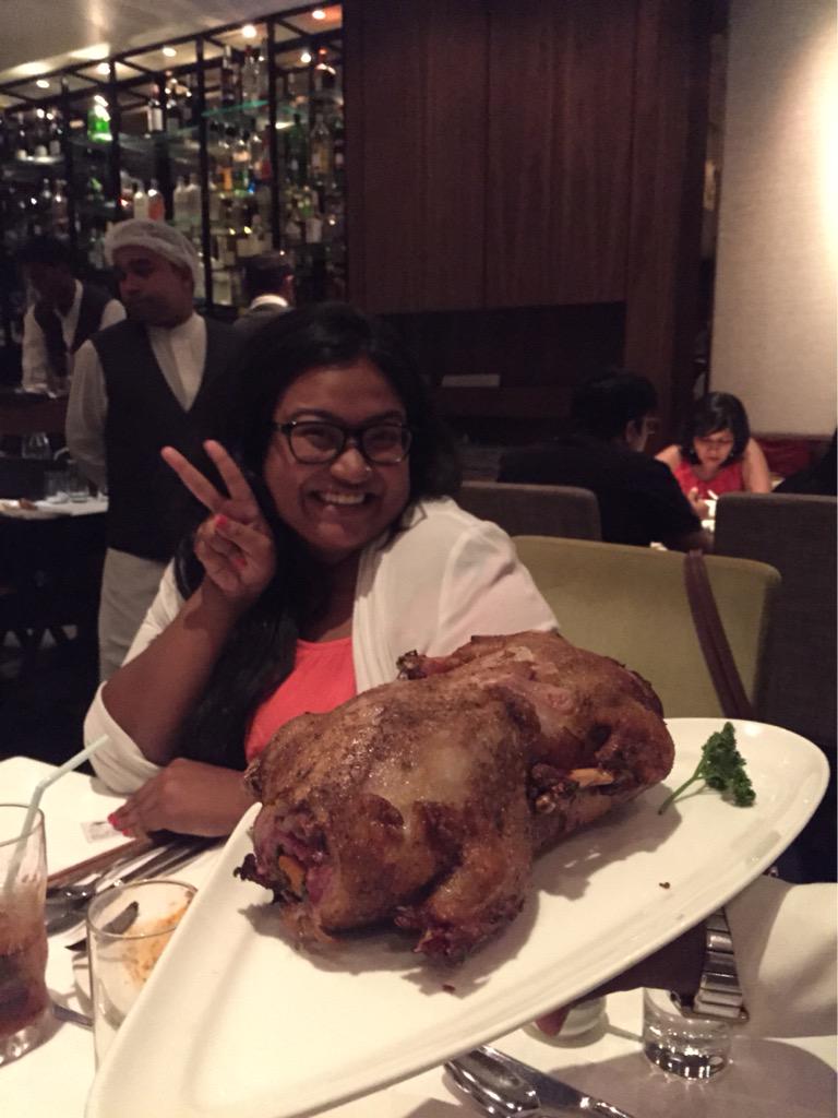 Duck tales with favourite Bombay peeps! <a href="/tarinib/">Tarini Barat</a> @1radiowasabi <a href="/LaraSinha/">Lara Sinha</a> @abhikbee #foodtalk #joss #mumbai