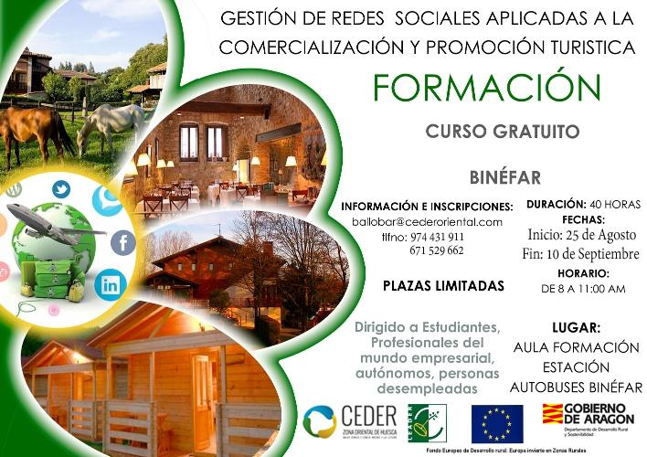 *CEDER ORIENTAL ORGANIZA UN CURSO GRATUITO DE REDES SOCIALES APLICADAS A LA PROMOCIÓN TURÍSTICA <a href="/CederOriental/">Ceder Oriental</a>