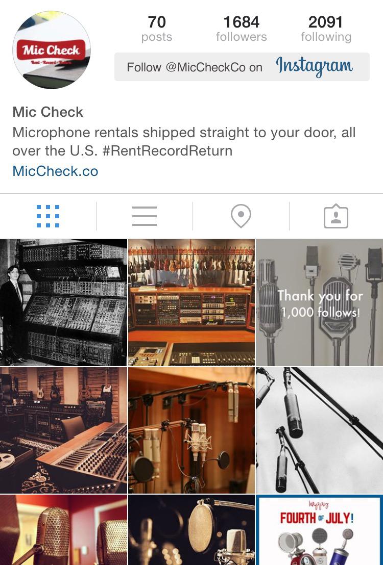 MicCheckCo's tweet image. You're missing out if you're not following us on IG! Follow @MicCheckCo #Instagram @instagram #RentRecordReturn