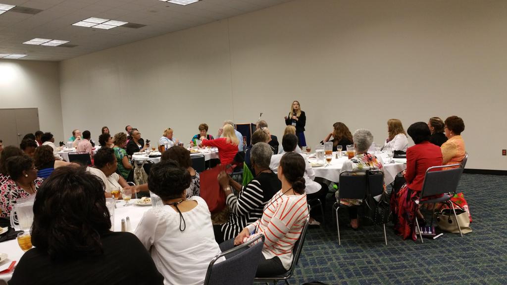 CWHoltonDist8's tweet photo. NACo Director of Research, Emilia Istrate speaks to a packed room at Women of MACo Luncheon #MACoCon http://t.co/hrRxzZZa5w
