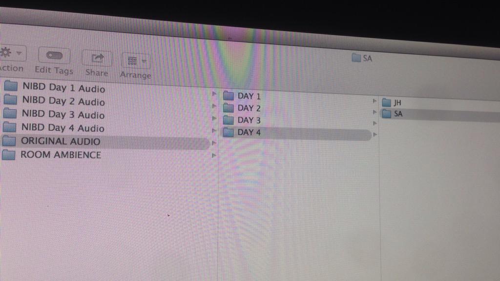 Logging the audio day. Loads of it. #nowiambecomedeath #filmmaker #postproduction. @StubertA take a bow Sir.