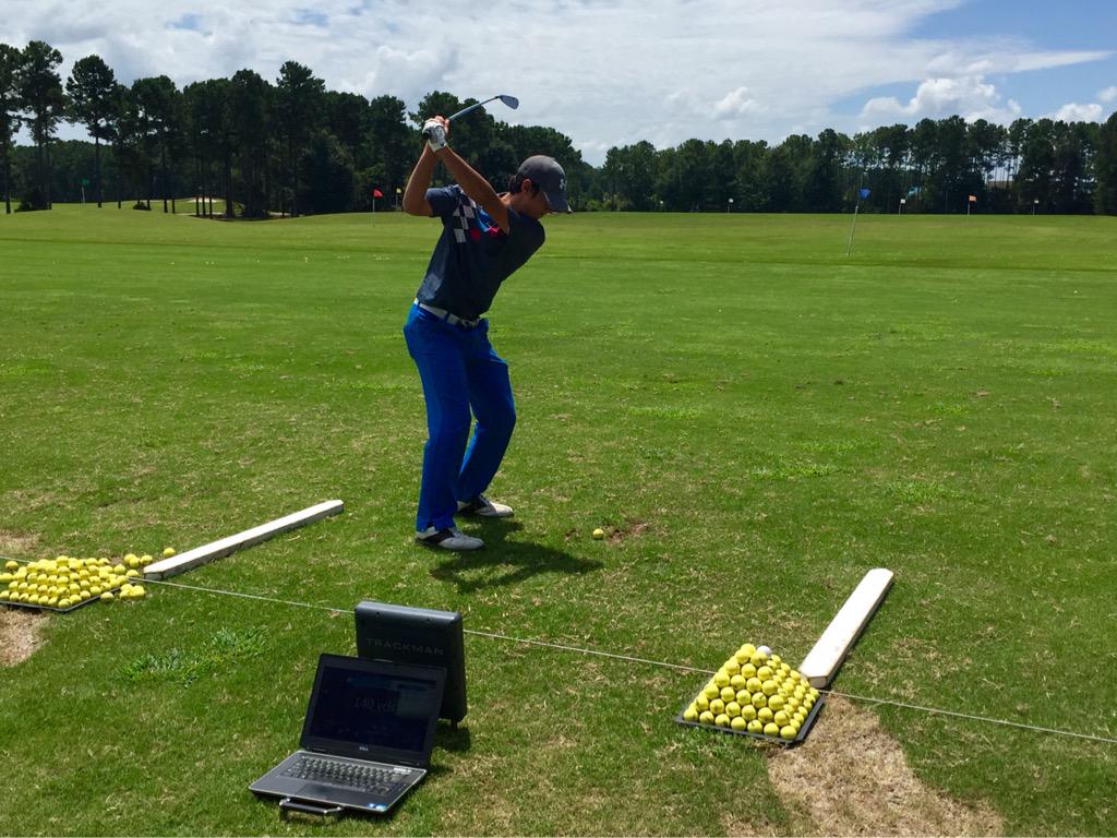 IJGA_'s tweet photo. Skills testing with the @TrackManGolf! #IJGASummer http://t.co/y06hR4RZDB