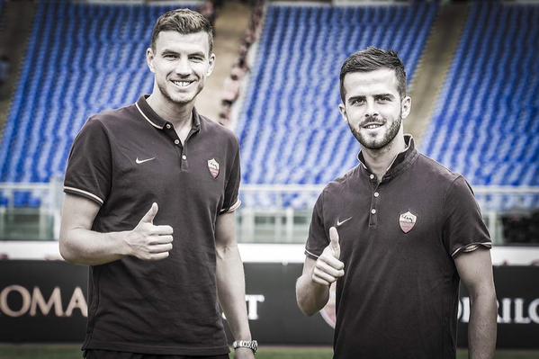 BiHfootball on Twitter: "Both Edin #Dzeko and Miralem #Pjanic from start when AS Roma play Sevilla at 20:00 CET. Sretno ljiljani! http://t.co/sq5oJA9Xt7" / Twitter