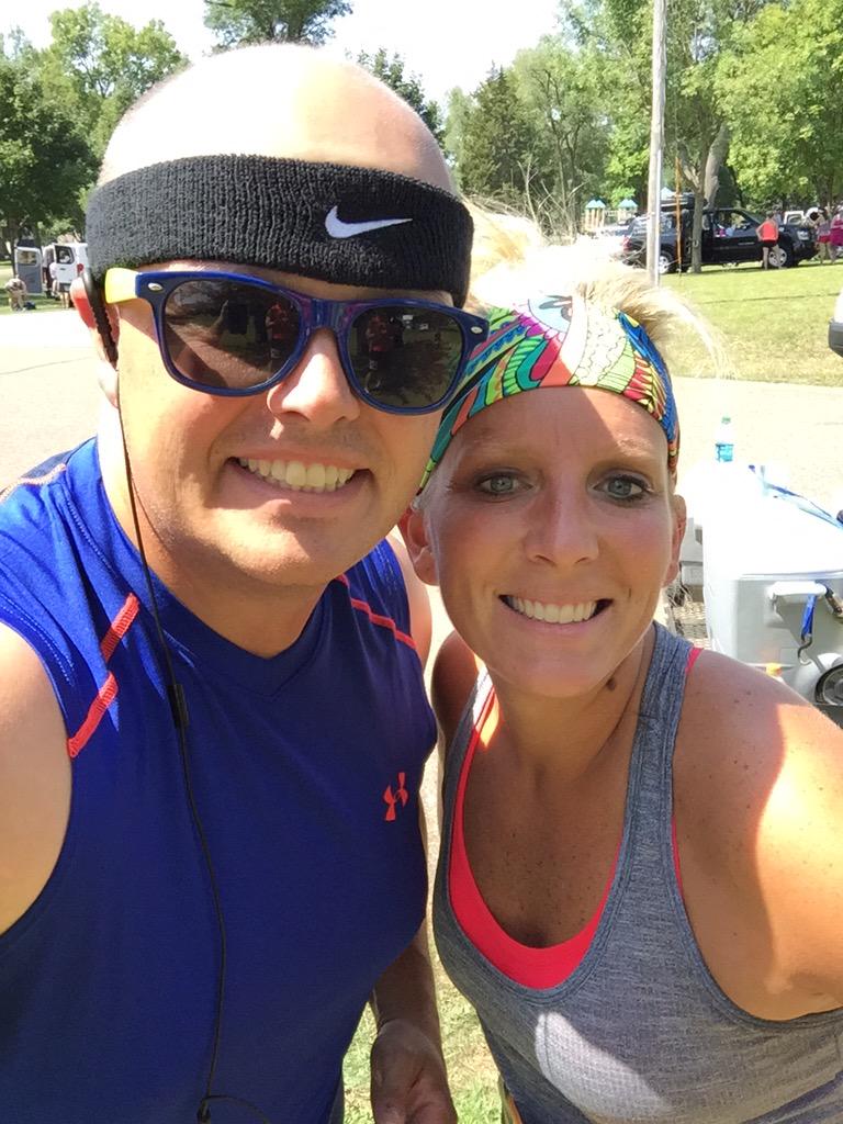 RomanBloemke's tweet photo. My running partner, Kristi, and I are up next. #HAGnar #RagnarGreatRiver http://t.co/8CsEqP5AUh