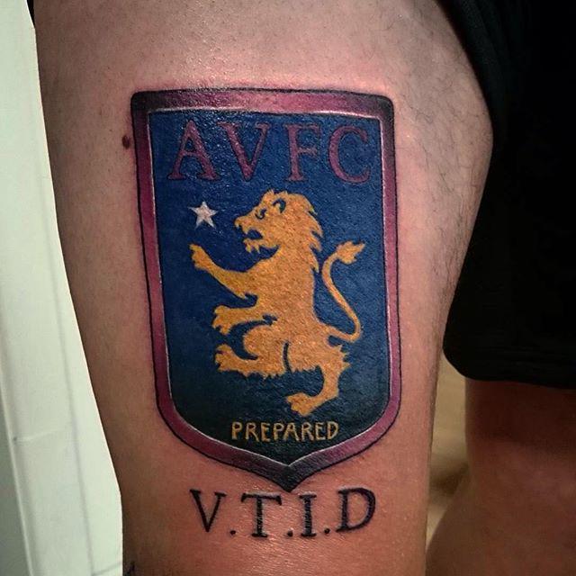 Avtv On Twitter Granttaylortattoos Did This Villa Badge Today Granttaylor Northernglory Tattoo Tattoos Newcastle Astonvilla Http T Co Oi8ov1pz9n Twitter