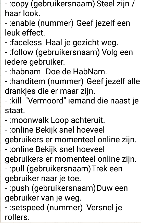 Just0_hotel's tweet photo. @Just0_hotel Dit zijn de commands die je extra hebt: http://t.co/3phSx51c0k