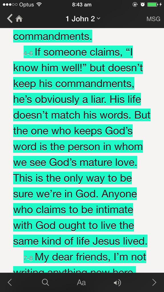 TayaGaukrodger's tweet image. " But the one who keeps God’s word is the person in whom we see God’s mature love.." That I'd know by His markers 💜