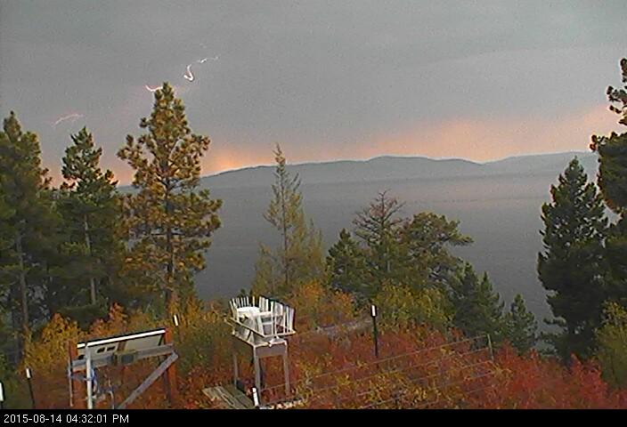 NWSMissoula's tweet photo. 430 pm MDT @FLBSUM webcam at #YellowBay caught #lightning #mtwx @DaveABCFOXMT http://t.co/TiozjPBG5z