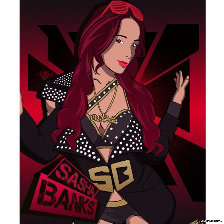 Sasha Banks Daily On Twitter Fan Art Has Been Added To The Gallery 