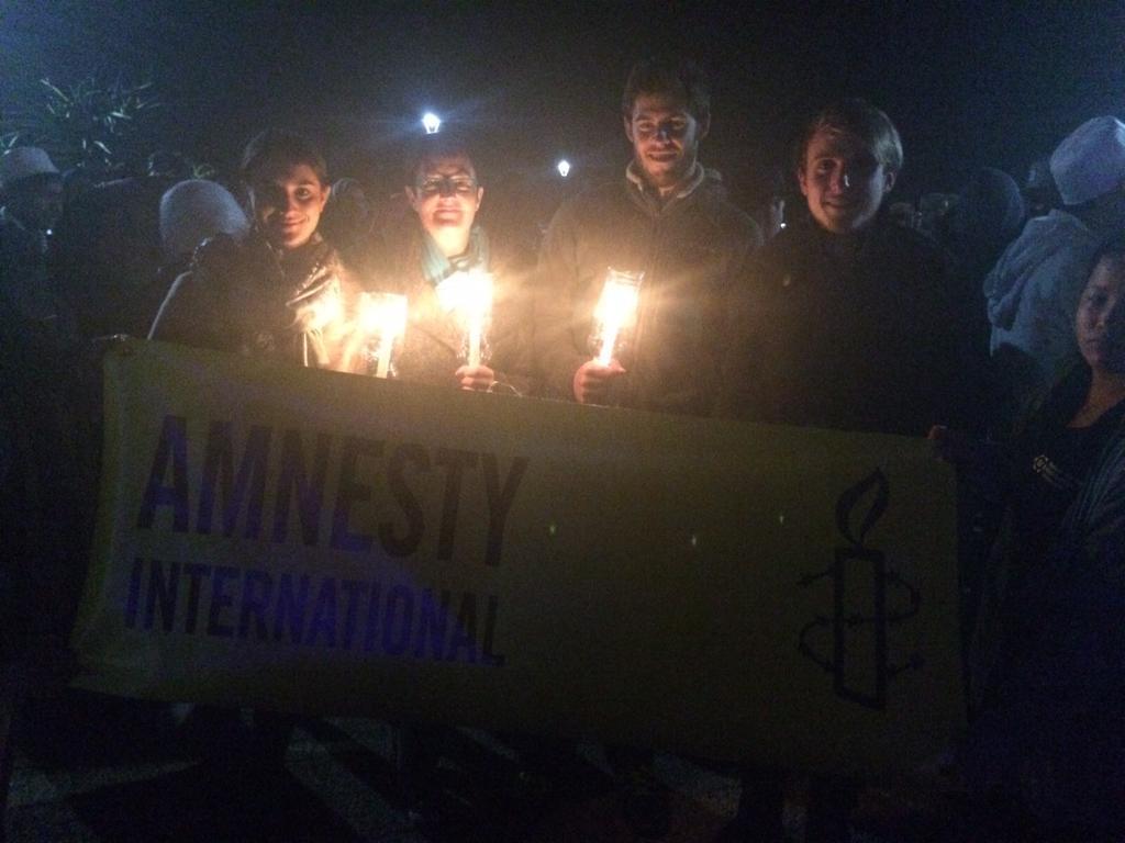 AI_NMMU's tweet photo. Amnesty International marching in solidarity with the family &amp; friends of Assadulah. #JusticeforAssadulah http://t.co/WoiXWAmrD3