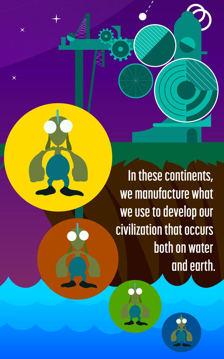 JoinTrashmo's tweet image. Plastidia has two continents which float in opposite poles.