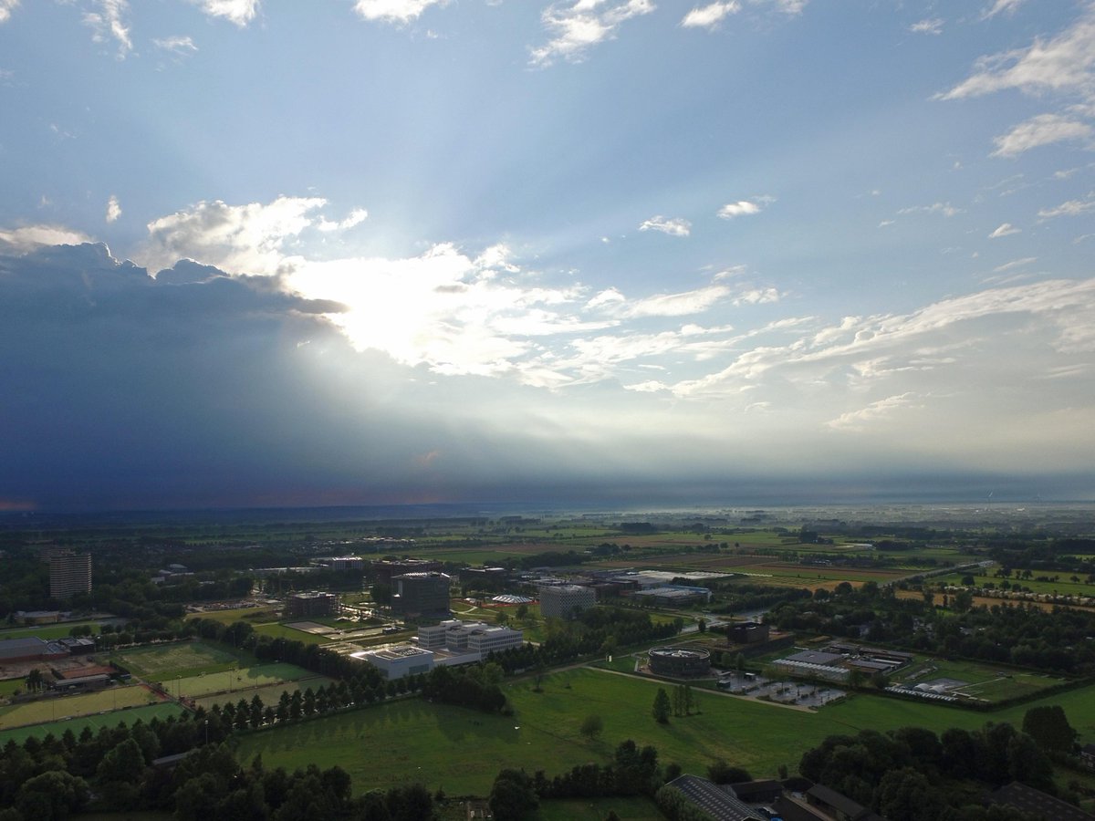 The <a href="/WageningenUR/">Wageningen UR</a> AID area after the rains this afternoon. #aidwageningen #wageningen
