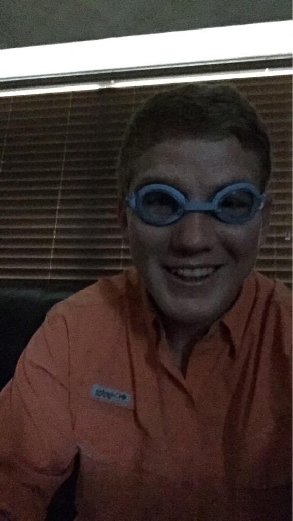 BigChubbaNubba's tweet photo. Had to get these goggles because of your girl #splashzone http://t.co/N3FRYXys91