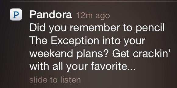 tshoemaker2423's tweet photo. #TeamException #PandoraRadio @Exceptionmusic http://t.co/WaJezNV8WF