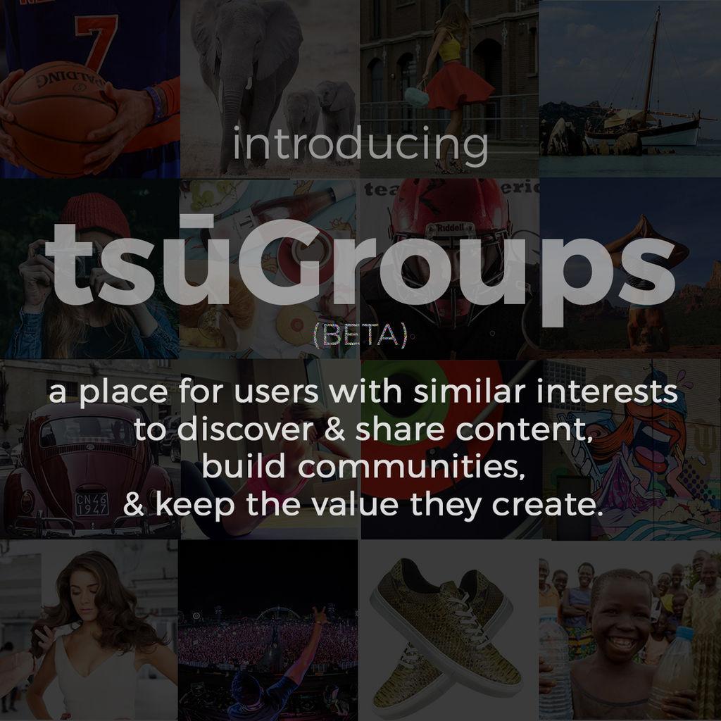 tsudotco's tweet photo. #tsuGroups #BETA is here! Check it out on the home feed menu on desktop or updated Android app! iOS updates next wk. http://t.co/bYZr0Fhcdw