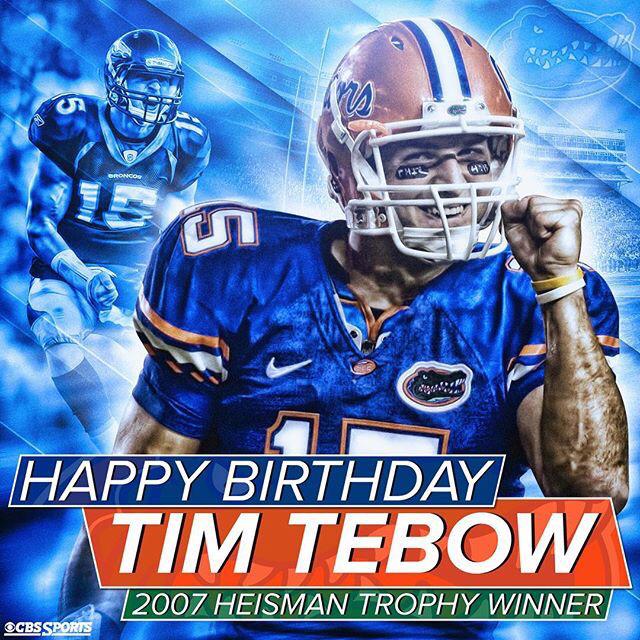 Happy 28th Birthday, Tim Tebow!  