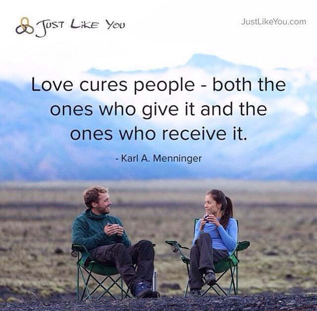 JustLikeYou's tweet photo. Love cures people - both the ones who give it and the ones who receive it. http://t.co/2N7at8RwqM