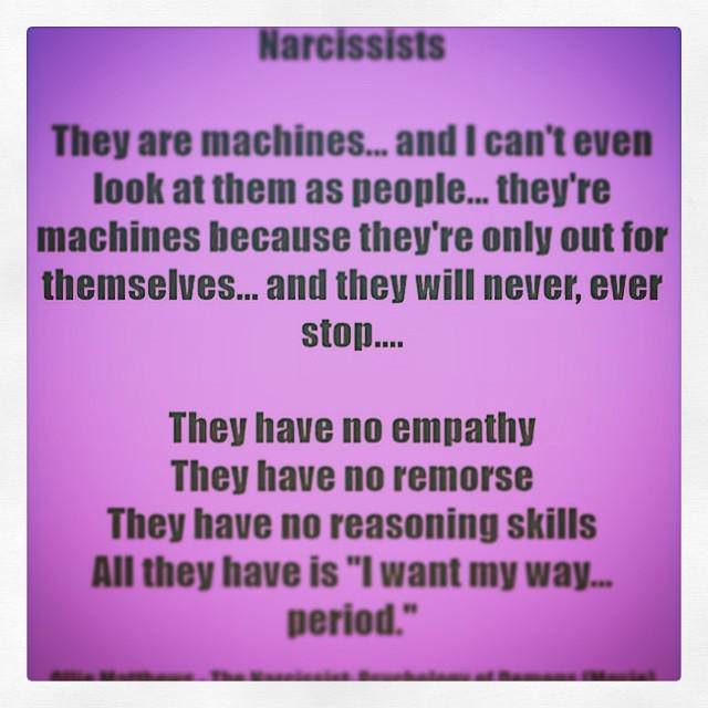 Otherbots's tweet photo. #narcissist #narcissistabuse #hiswayorthehighway #machine #robot #heartless #soulless #selfish #noempathy #noremors… http://t.co/y7nhCtpmzZ