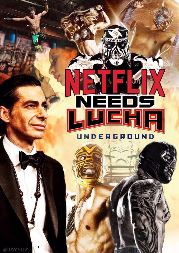 snoringelbow's tweet photo. #NetflixNeedsLucha @netflix @LuchaElRey http://t.co/C93y0qf5UN