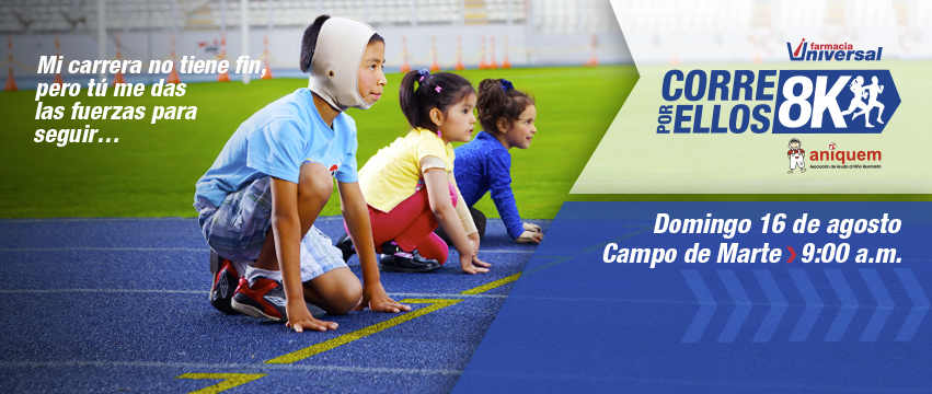 <a href="/chocamandros/">Jaime Mandros “Choca”</a> Carrera 8K a beneficio de los niños de ANIQUEM. Este Domingo 16 de agosto. ►ow.ly/QIJzl