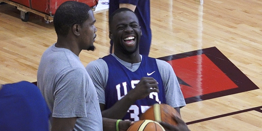 warriors's tweet photo. Think it's safe to say the Dubs had a fun time at #USABMNT minicamp. #USABMNT http://t.co/8nPvYhDO21