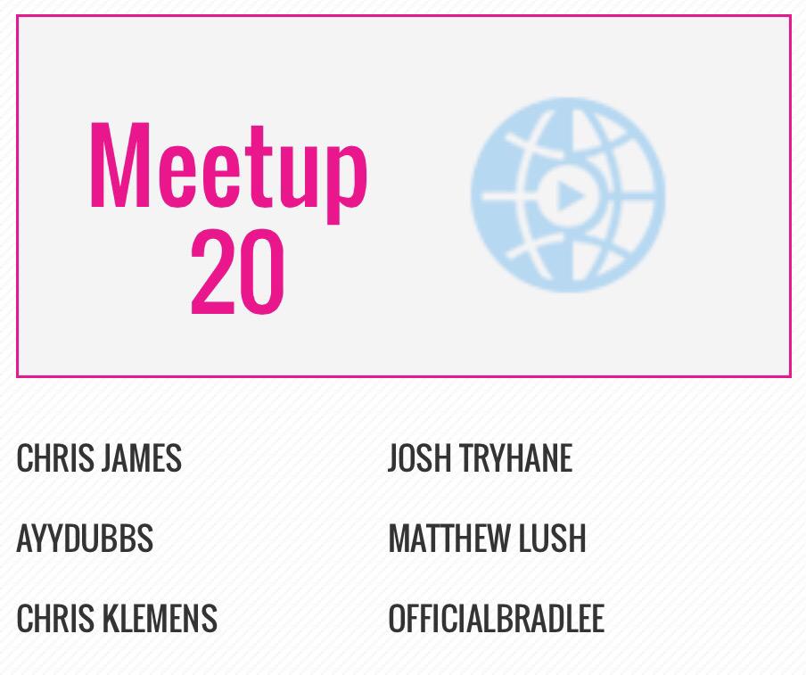 MatthewLush's tweet image. OH MY GAY GOD @PlaylistLive released the meetup groups for DC! Who's meeting @OfficialBradlee and I?!?