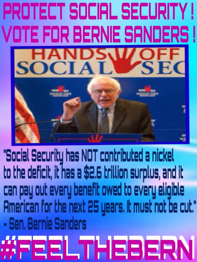 HAPPY 80TH BIRTHDAY SSA ! Keep Social Security safe for future generations ! Vote 4 Bernie Sanders !   