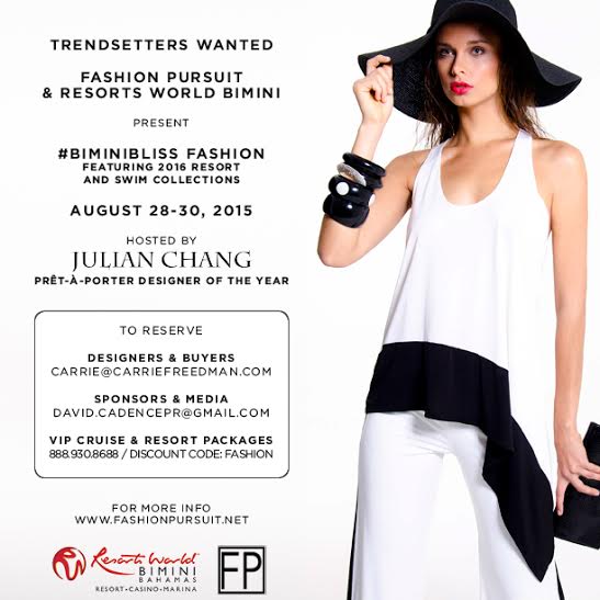 We are almost sold out! Join us for a Fabulous Fashionista Weekend!#julianchang
#fashionpursuit #biminibliss