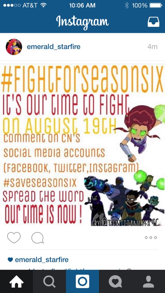 XxTeenTitans's tweet photo. #saveseasonsix #fightforseasonsix #savetheTTfandom #TeenTitans #teentitansaugust19 #teentitansseasonsix http://t.co/IhLaTqBsiQ