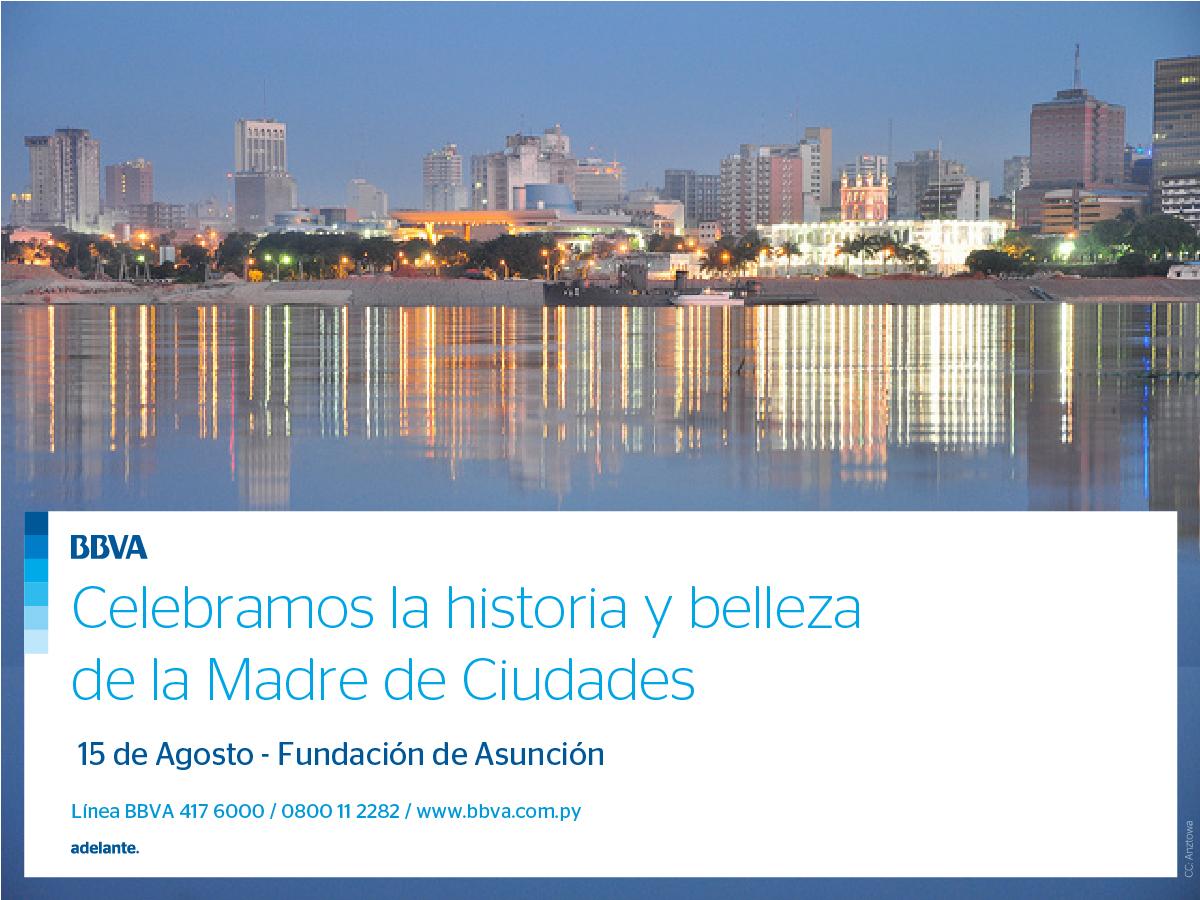 BancoGNBpy's tweet photo. ¡Hoy se recuerda un aniversario más de la fundación de Asunción! #VamosAdelante http://t.co/bI6tWgFc4V