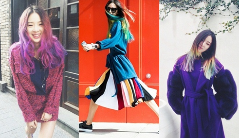 SamitraSalon's tweet photo. Model @ireneisgood is giving us major hair envy. Are you bold enough to try the #colombre? #hairdye #rainbow #hair http://t.co/sKmMDM5xvQ
