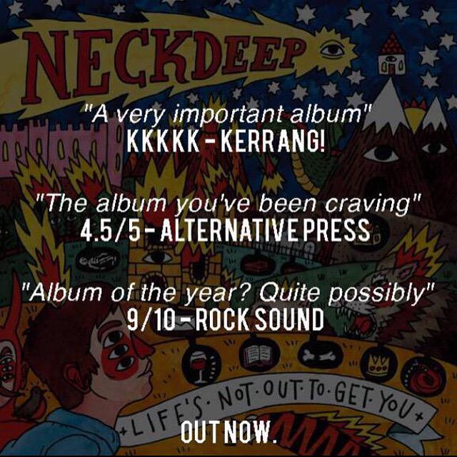 Proud of my boys in @neckdeepuk. Thanks for letting me be a part of your moment. Check this album out if you haven't.