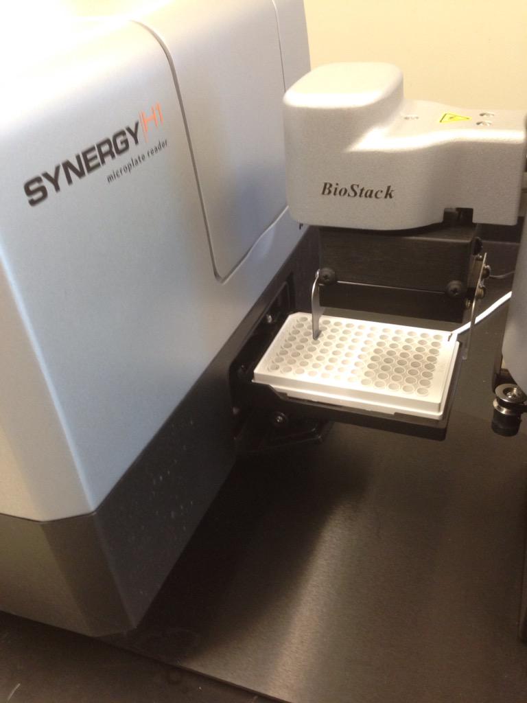 Getting our assay on. #automation #biotek #luminescence